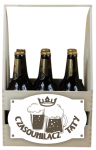 (P1242W19) Dla Taty - Skrzynka na piwo z emblematem