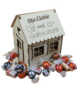 (P1345W14) Walentynkowy Domek - pudełko na cukierki