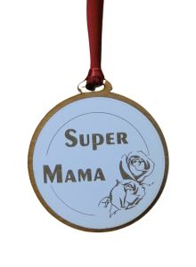 (P364W1) Super Mama - Medal drewniany