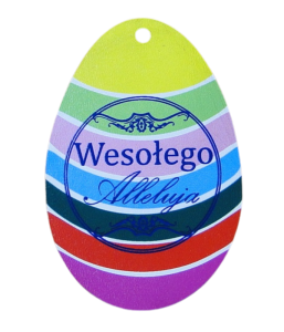 (P797W3) Wielkanocne jajeczka - zawieszki nadruk UV