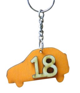 (P433W16) 18 urodziny auto - brelok do kluczy