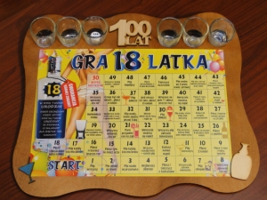 Gra 18-latka + 6 kieliszków (P212W2)
