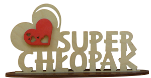 (P986W6) Super Chłopak - stojak napis