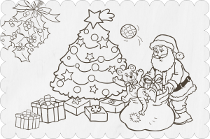 Boże Narodzenie - kartka drewniana (P968W76)