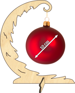 Stojak świąteczny na bombkę o śr. 10 cm (BN7W18)