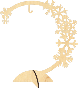 Stojak śnieżynki na bombkę 12 cm (P1356)