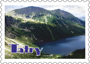 Tatry - magnes znaczek pocztowy (P1235TAT1)