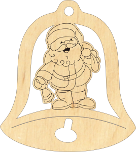 Dzwonek mikołaj Zawieszka świąteczna (P1164W55)
