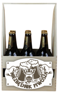 (P1242W15) Niezbędnik piwosza - Skrzynka na piwo z emblematem
