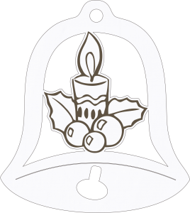 Dzwonek Zawieszka świąteczna (P1165W63)