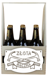 Złota rączka - Skrzynka na piwo z emblematem (P1242W10)