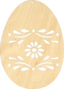(P388W4)  9 cm Wielkanocna pisanka ażur