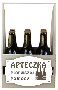Pierwsza pomoc - Skrzynka na piwo z emblematem  (P1242W16)