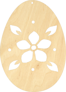 (P389W1) 15 cm Wielkanocna pisanka ażur