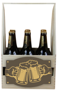 Skrzynka na piwo z emblematem kufli   (P1242W1)
