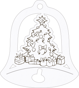 Dzwonek Zawieszka świąteczna (P1165W74)