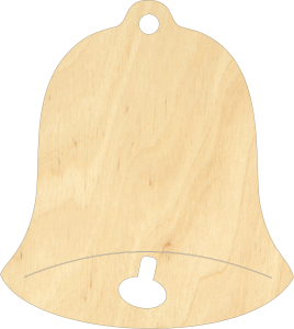Dzwonek Bożonarodzeniowa zawieszka 8 cm (BN4W14)