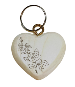 Róża - Brelok serce (P1123W5)