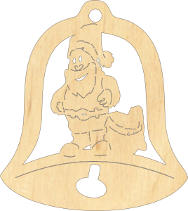 Dzwonek mikołaj Zawieszka świąteczna (P1164W56)