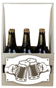 (P1242W9) Skrzynka na piwo z emblematem kufli
