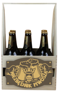 (P1242W7) Niezbędnik piwosza  - Skrzynka na piwo z emblematem