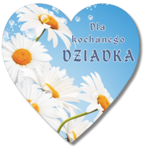 (P828W14) Dla Dziadka - serce magnes