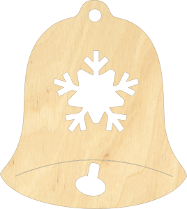 Dzwonek Bożonarodzeniowa zawieszka 8 cm (BN4W24)