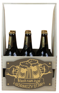 Dla Górnika - Skrzynka na piwo z emblematem   (P1242W17)