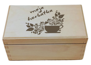 Moja herbatka - Pudełko na herbatę z grawerem (LH2G28)