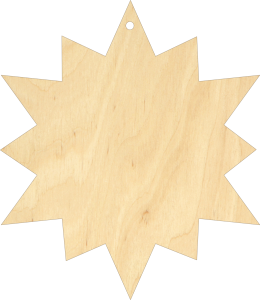 Gwiazda Bożonarodzeniowa zawieszka 8 cm (BN4W27)