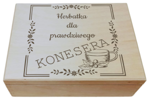 (LH12G30) Herbatka dla prawdziwego KONESERA - Pudełko na herbatę