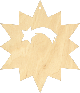 Gwiazda Bożonarodzeniowa zawieszka 8 cm (BN4W28)