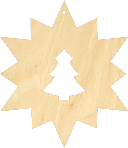 Gwiazda Bożonarodzeniowa zawieszka 8 cm (BN4W29)