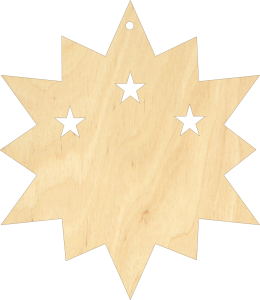 Gwiazda Bożonarodzeniowa zawieszka 8 cm (BN4W30)