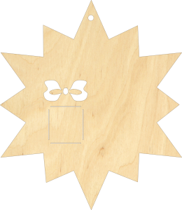 Gwiazda Bożonarodzeniowa zawieszka 8 cm (BN4W35)
