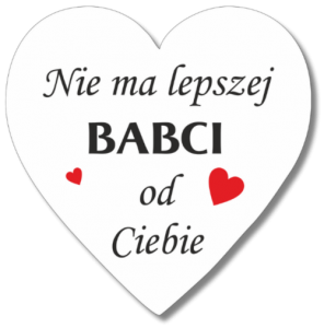 (P828W38) Dla Babci - serce magnes