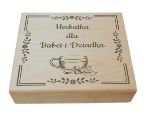 Herbatka dla Babci i Dziadka - Pudełko na herbatę (LH9G46)
