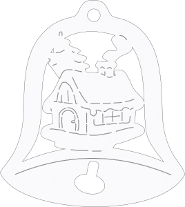 Dzwonek Zawieszka świąteczna (P1165W59)