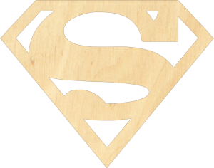 Znak superman decoupage 5,5 cm. (DEC111)