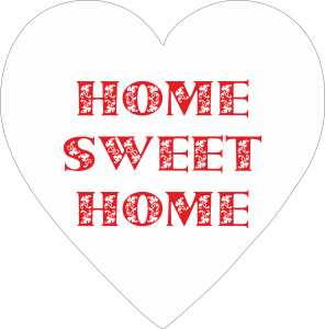 Home sweet home - serce magnes (P828W46)