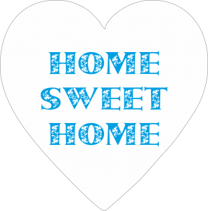 Home sweet home - serce magnes (P828W47)