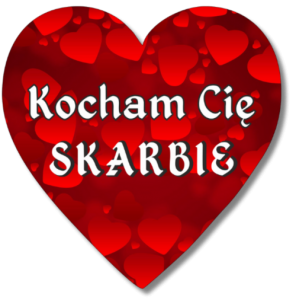 (P828W18) Kocham Cię - serce magnes