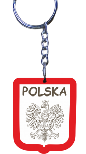 (P433W12) Polska godło - brelok do kluczy