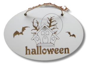 (P739W13) Halloween - Zawieszka owal