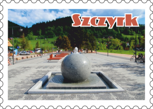 Szczyrk - magnes znaczek pocztowy (P1235SZY1)