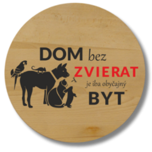 (L184D39SK) Dom bez Macky je iba obycajny byt  - podkładka drewniana