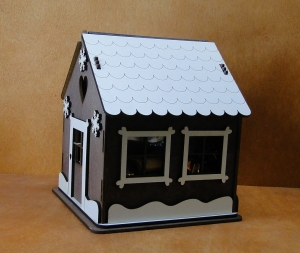 Domek - pudełko na cukierki (P1109W2)