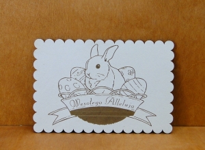 Wielkanocna kartka drewniana (P968W110)