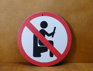 Zakaz używania telefonu - Znaki na wesoło (P1115W13)