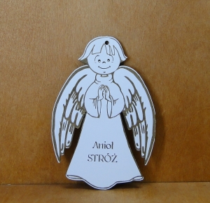Anioł stróż grawerowany (P1044W10)
